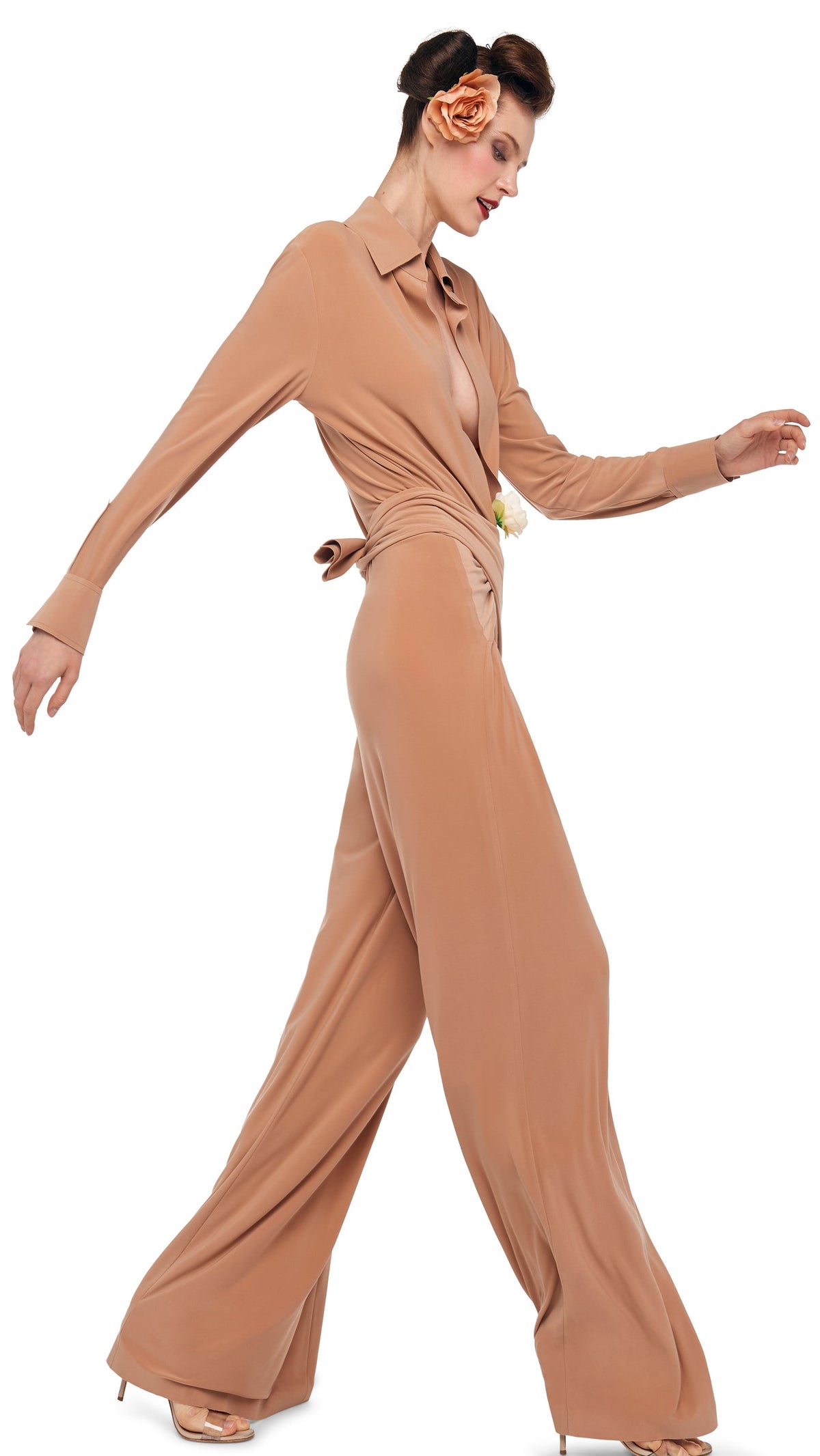 Norma Kamali FOUR SLEEVE NK SHIRT JUMPSUIT