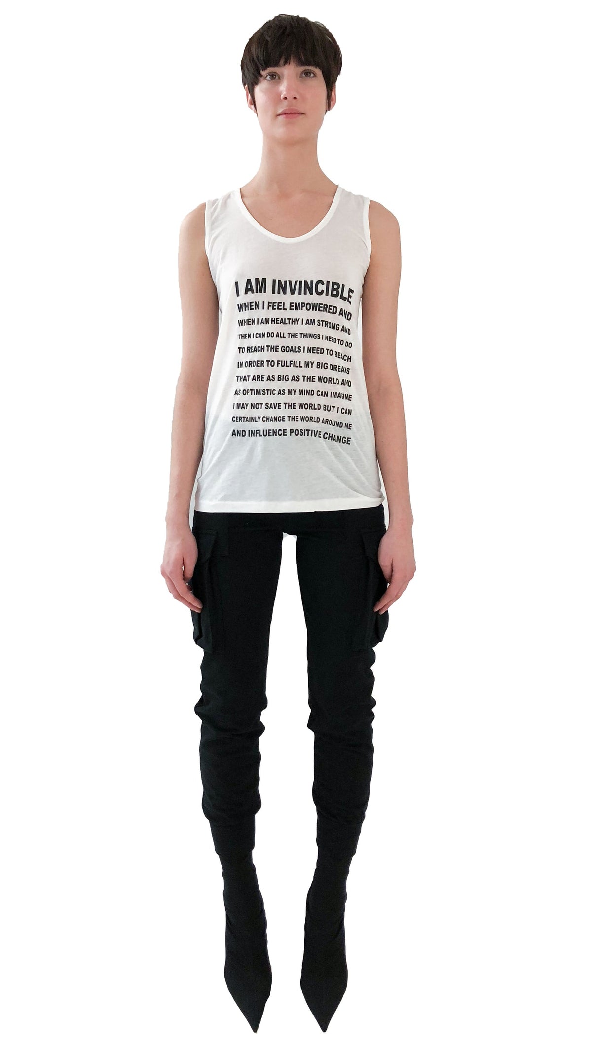 Norma Kamali I AM INVINCIBLE TEE