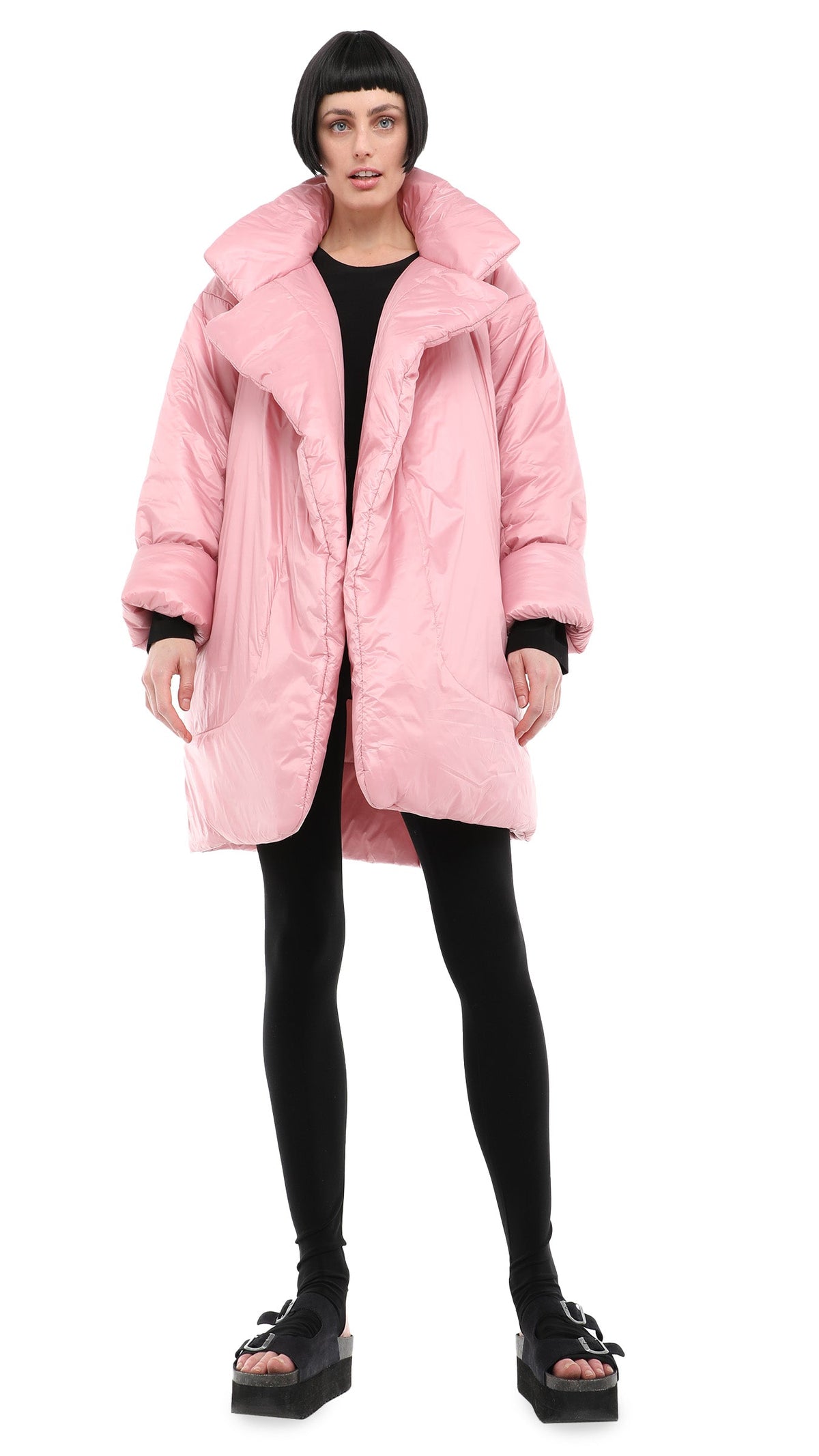 Norma Kamali SLEEPING BAG COAT TO KNEE