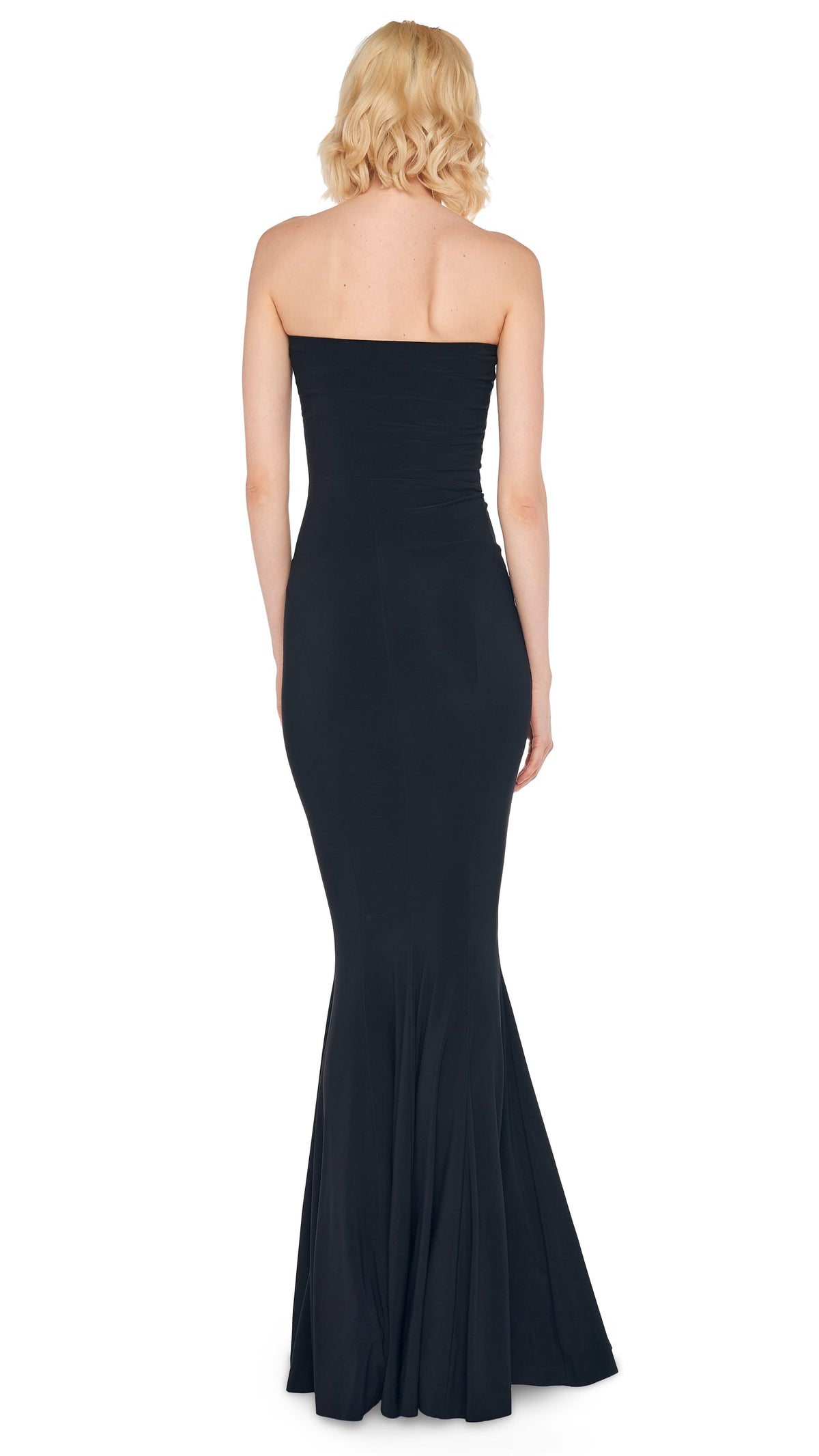 Norma Kamali STRAPLESS FISHTAIL GOWN