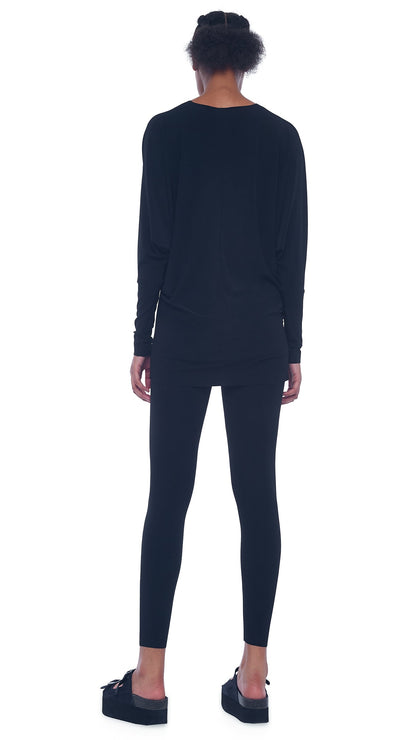 Norma Kamali V NECK DOLMAN TOP