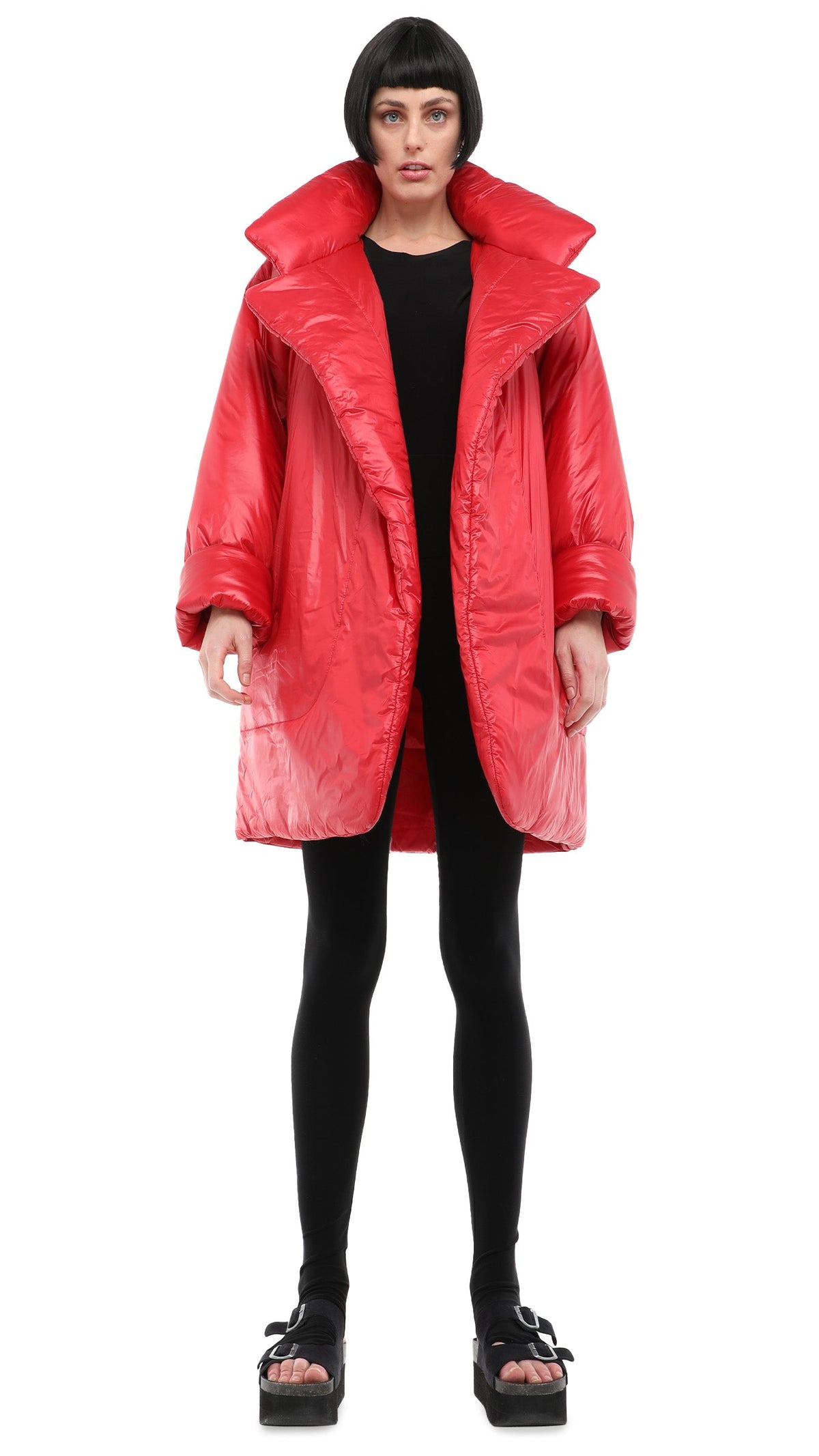 Norma Kamali SLEEPING BAG COAT TO KNEE