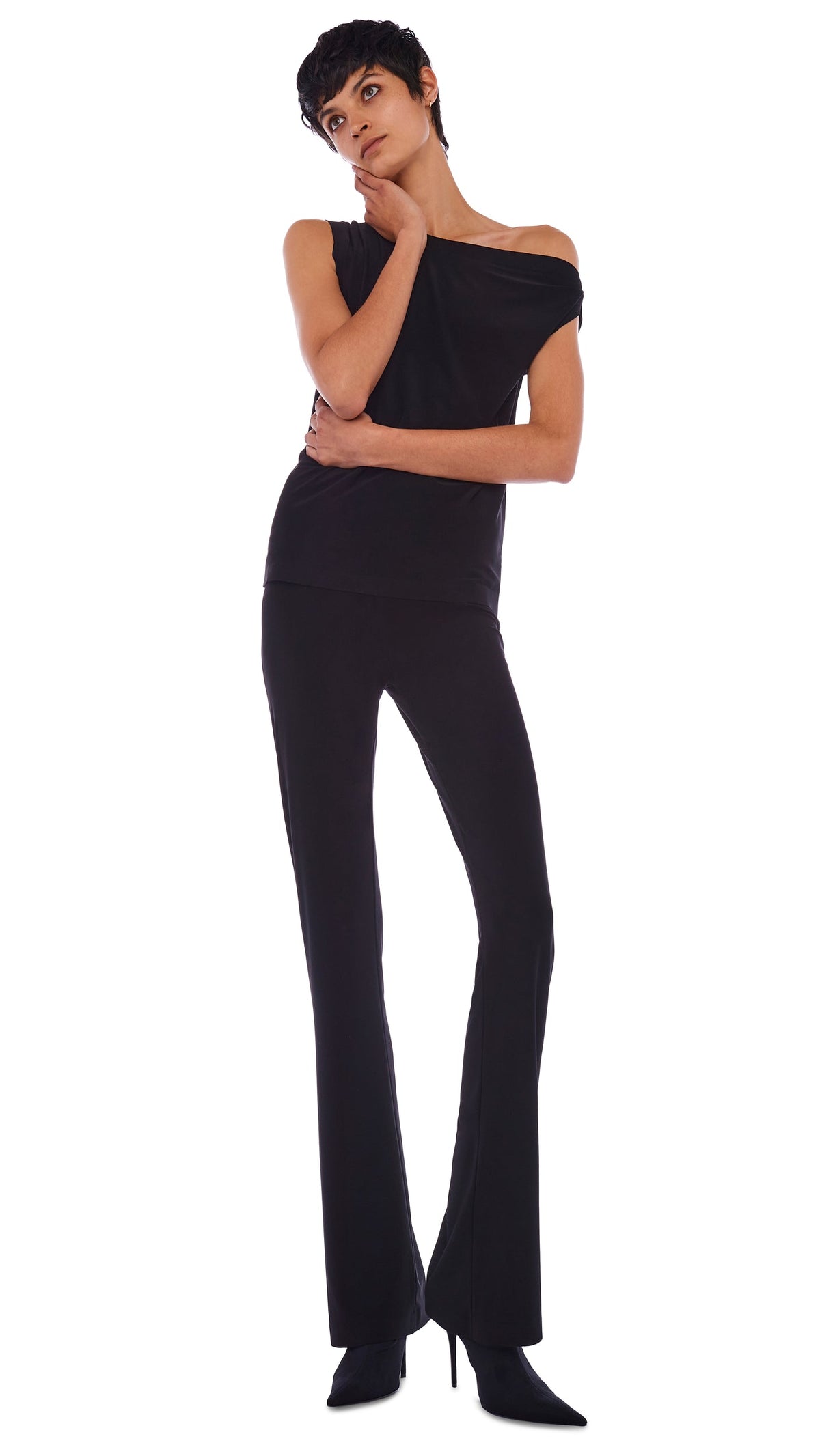 Norma Kamali DROP SHOULDER TOP