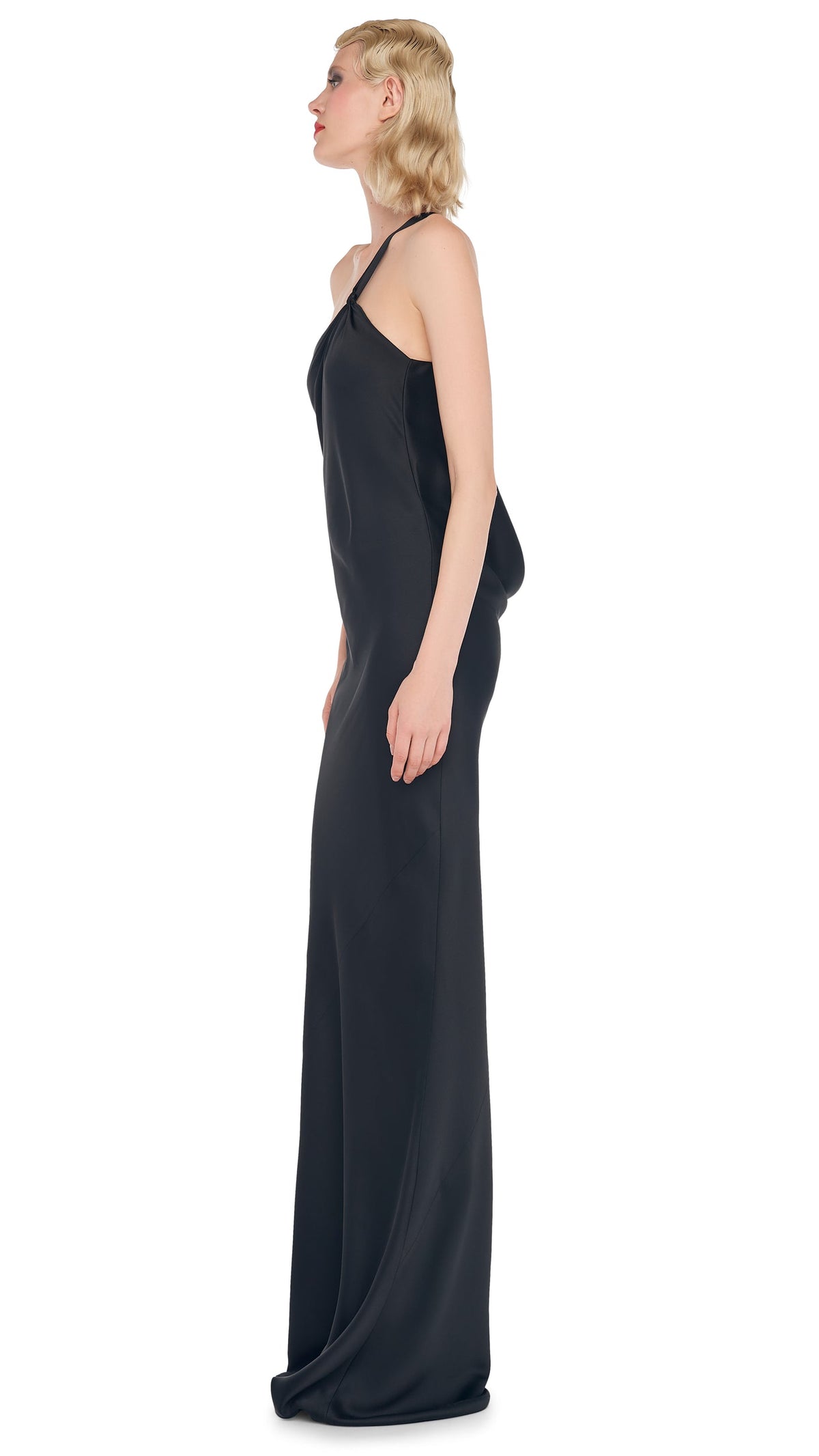 Norma Kamali ONE SHOULDER BIAS GOWN