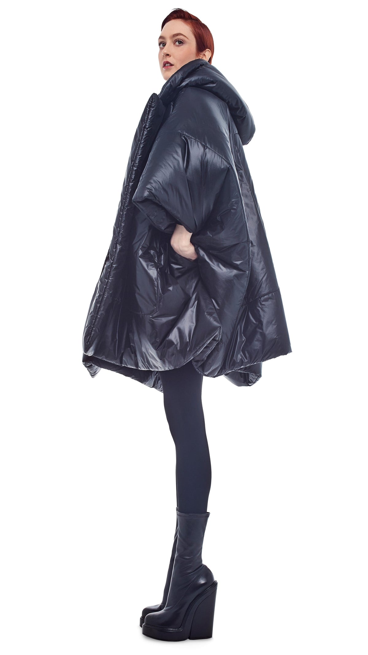 Norma Kamali SLEEPING BAG BLANKET COAT