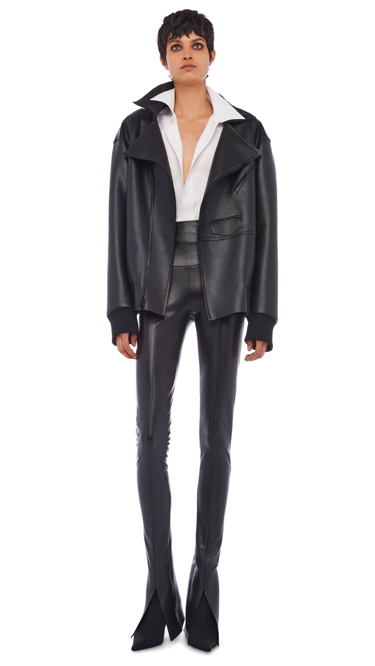 Norma Kamali OVERSIZED MOTO JACKET