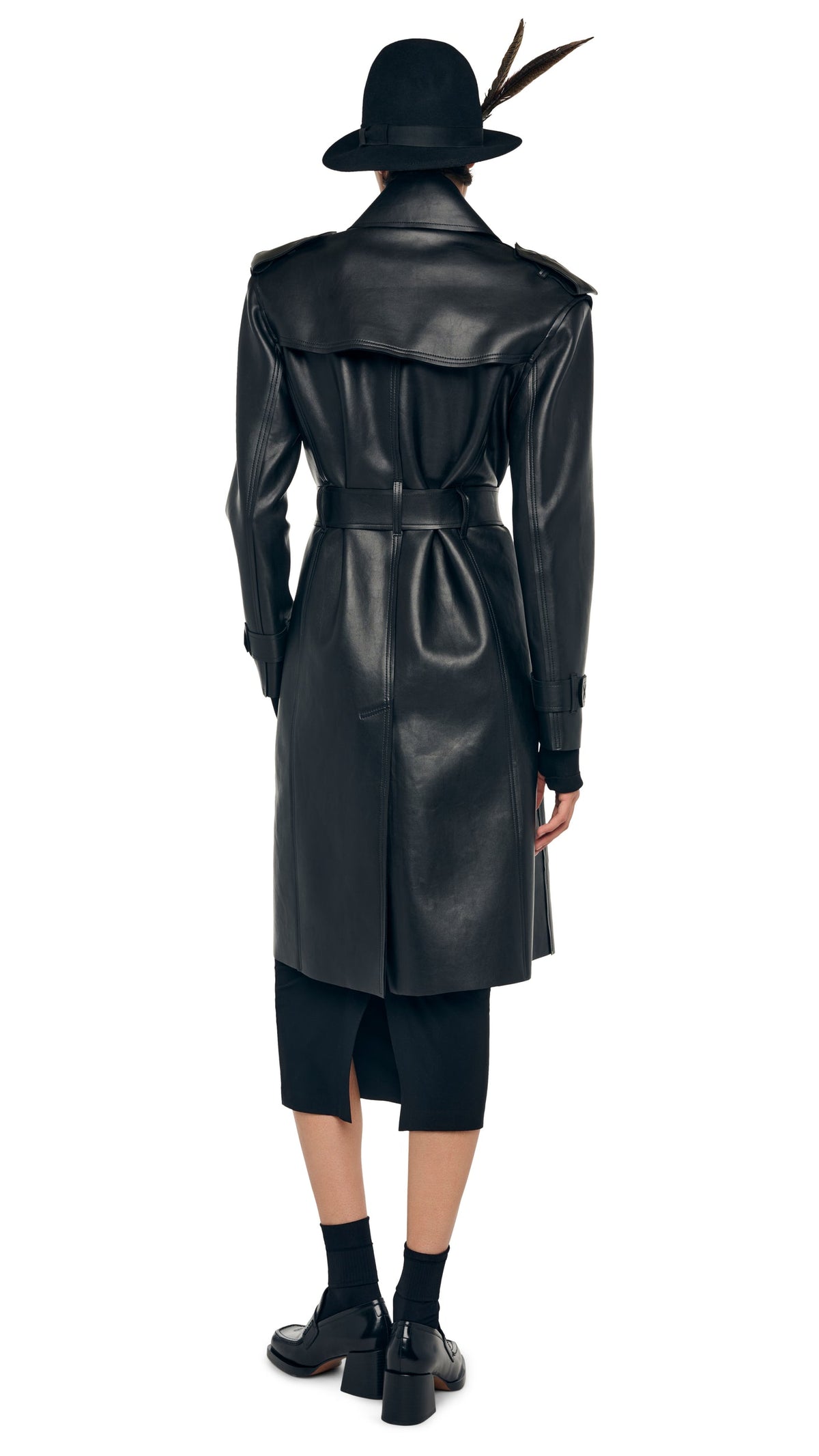 Norma Kamali DOUBLE BREASTED TRENCH