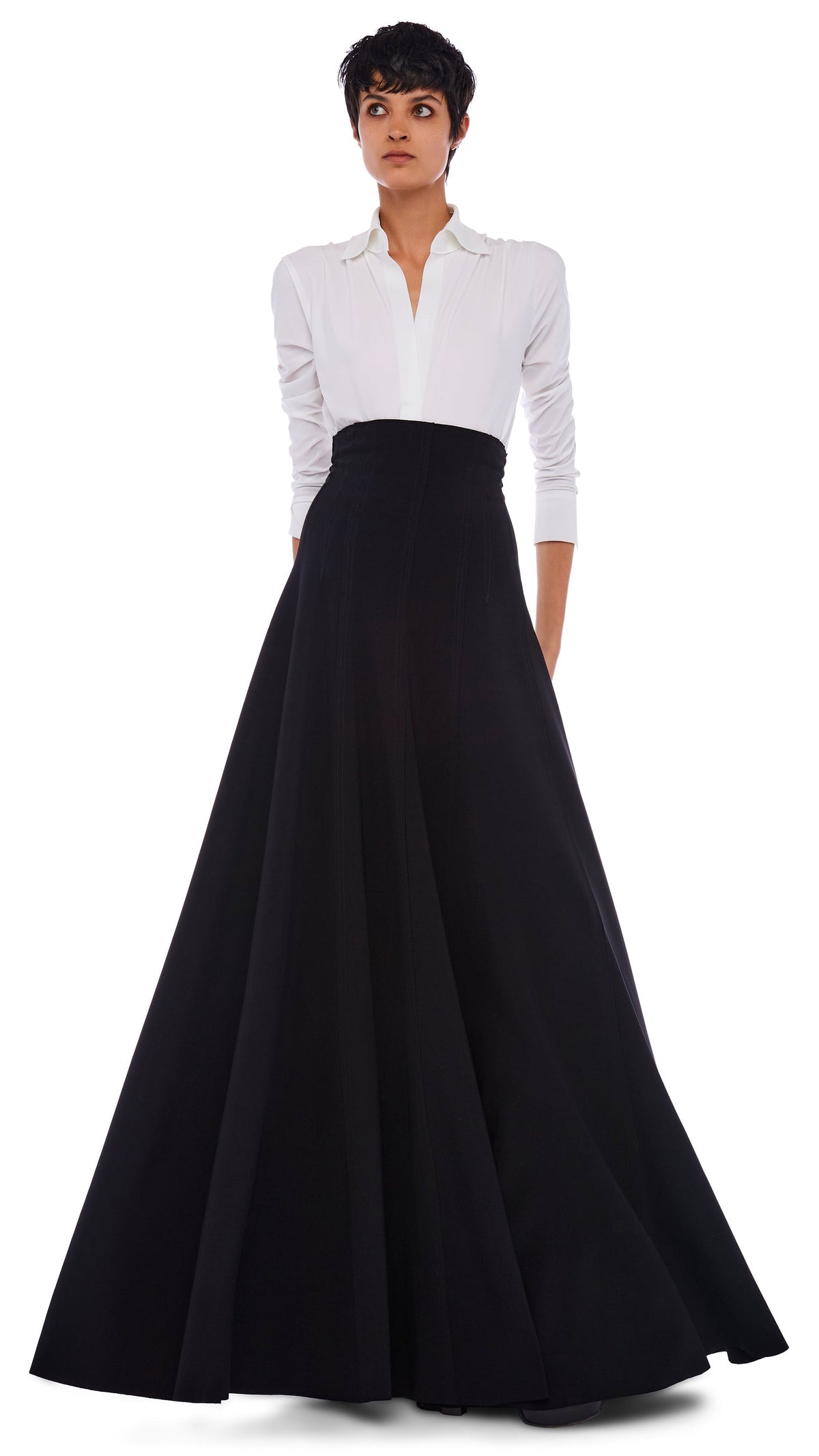 Norma Kamali LONG GRACE SKIRT