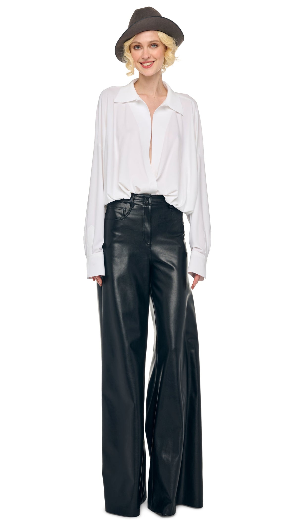 Norma Kamali SUPER OS BF NK SHIRT BODYSUIT