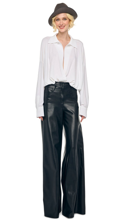 Norma Kamali SUPER OS BF NK SHIRT BODYSUIT