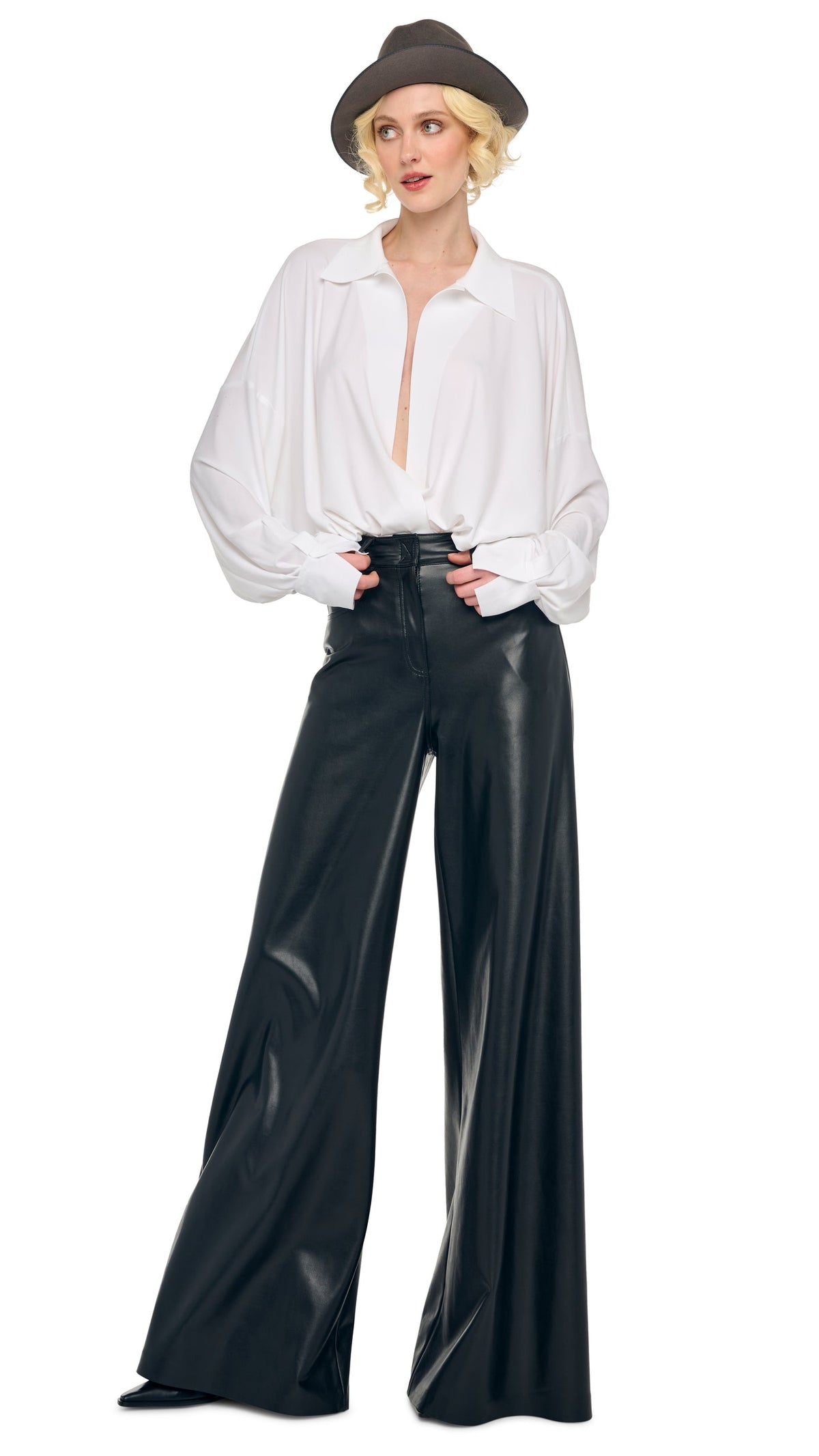 Norma Kamali SUPER OS BF NK SHIRT BODYSUIT