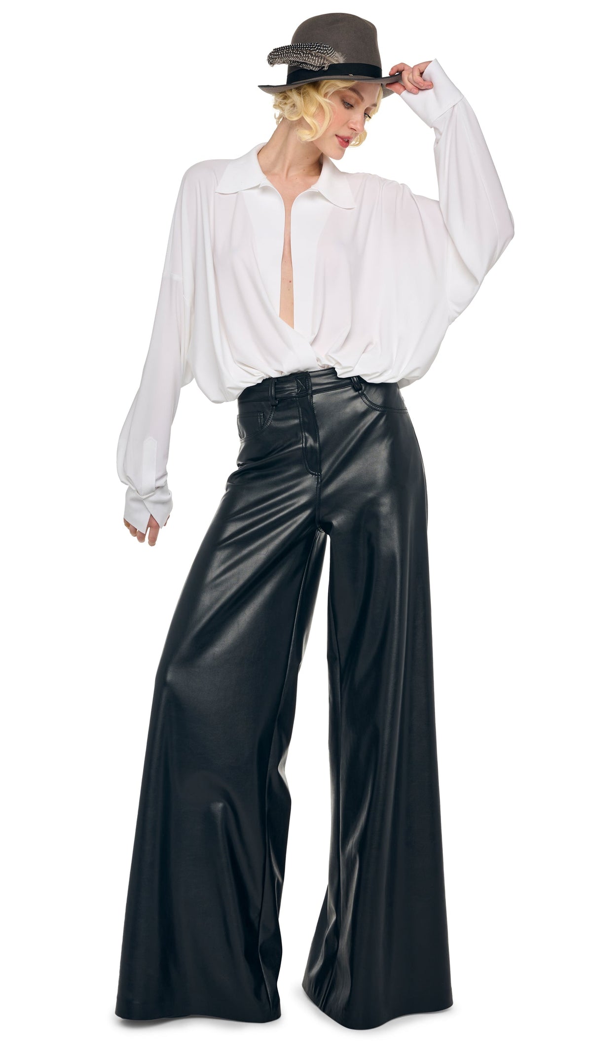 Norma Kamali SUPER OS BF NK SHIRT BODYSUIT