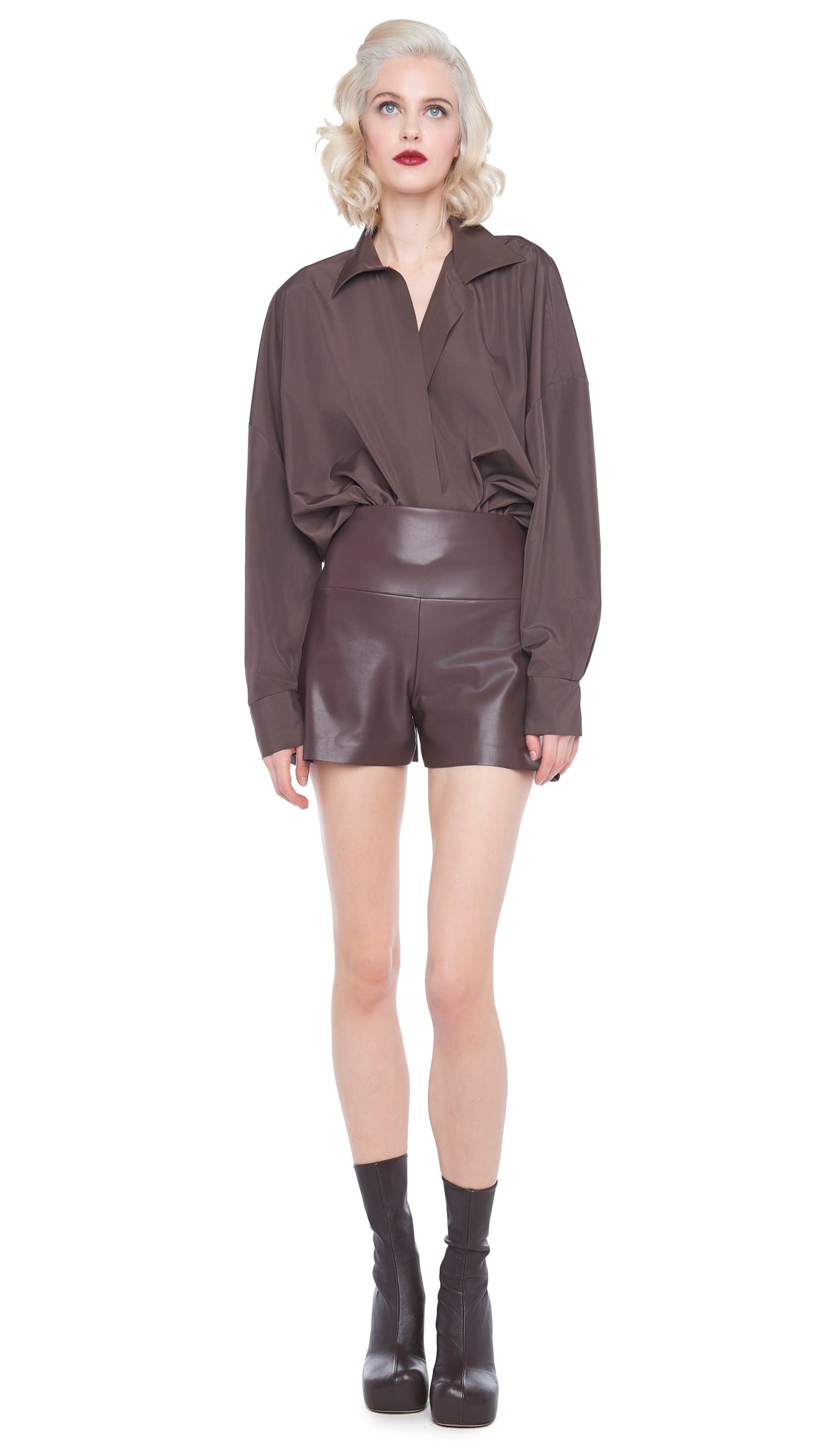 Norma Kamali SUPER OS BF NK SHIRT BODYSUIT