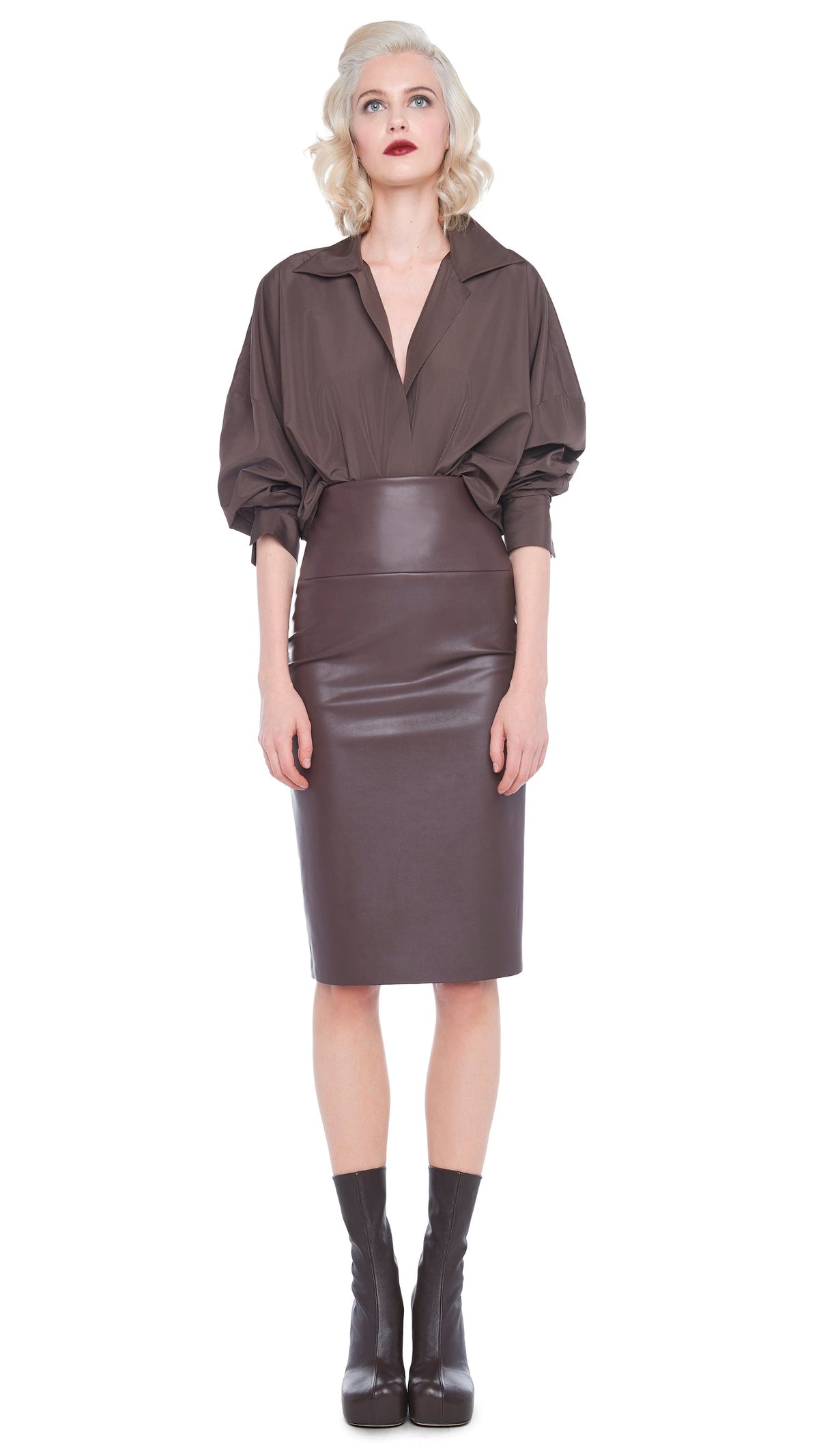 Norma Kamali SUPER OS BF NK SHIRT BODYSUIT