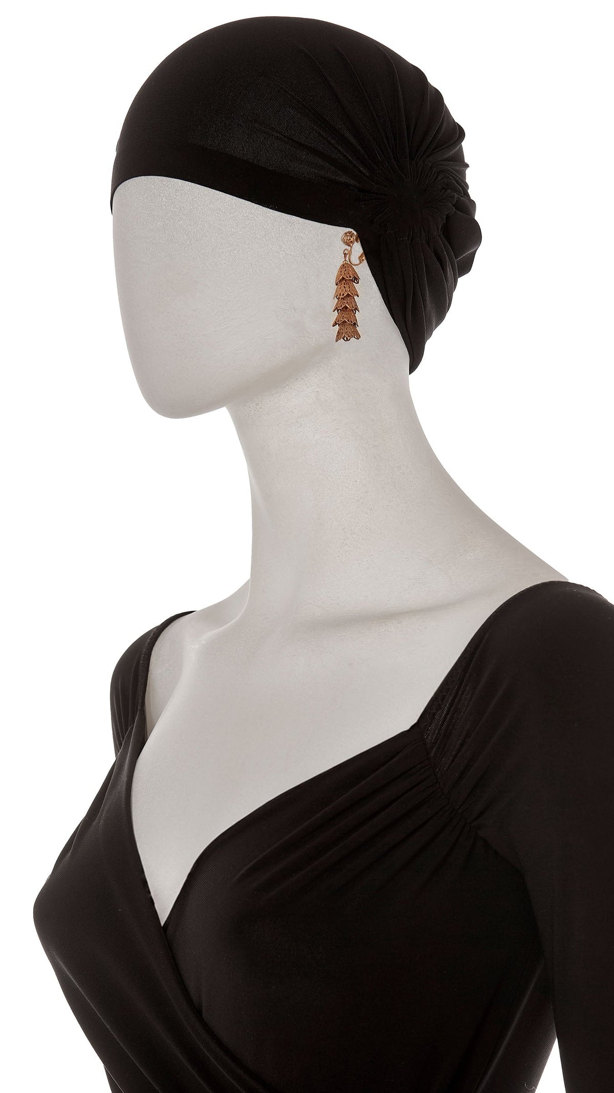 Norma Kamali BRASS TIERED DROP FILIGREE EARRINGS