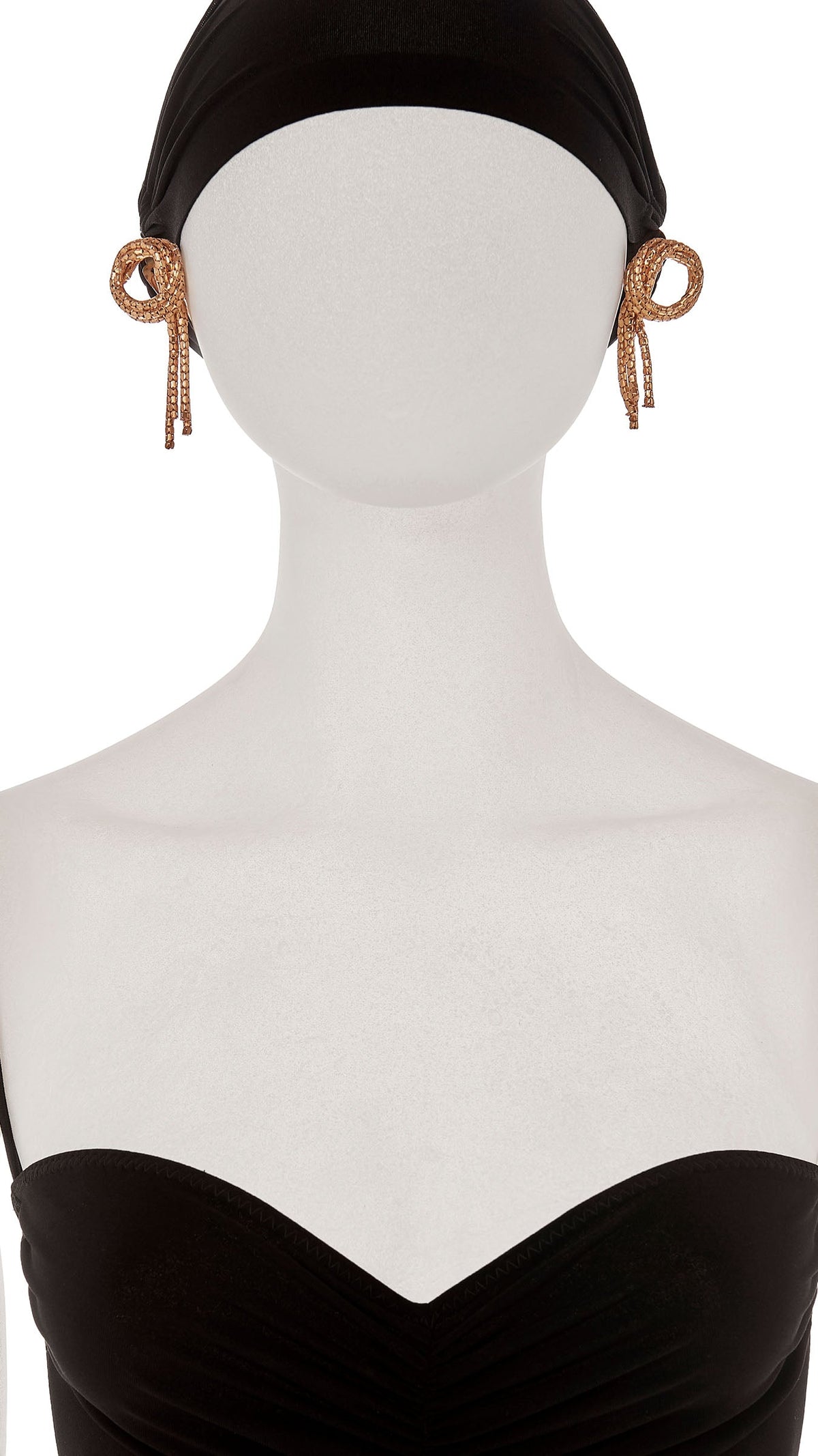 Norma Kamali MESH KNOT DROP EARRINGS