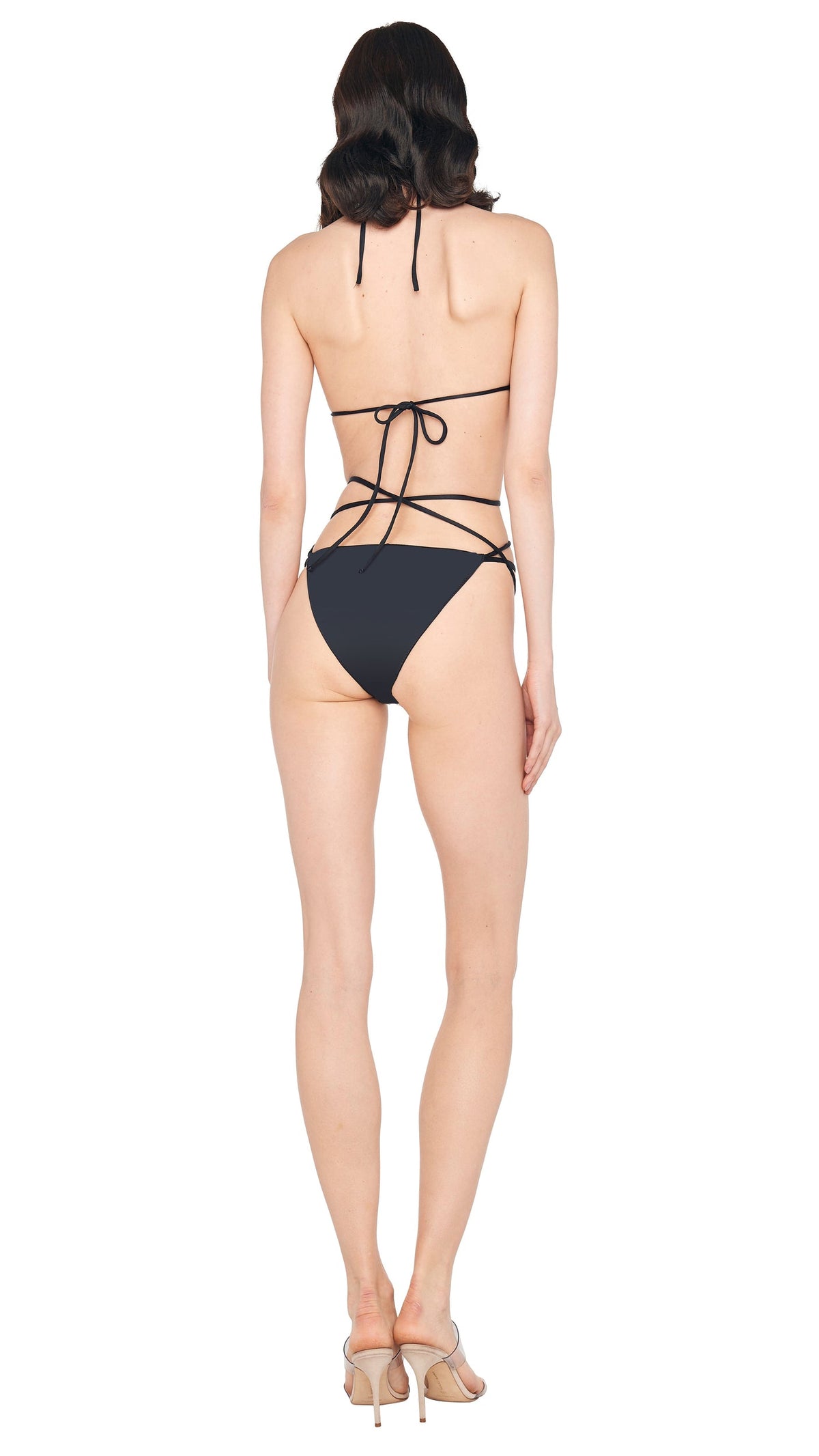Norma Kamali CRISS CROSS BIKINI BRA / BOTTOM