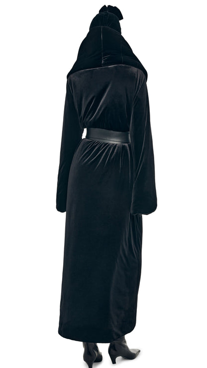 Norma Kamali OS SHAWL COLLAR MAXI COAT