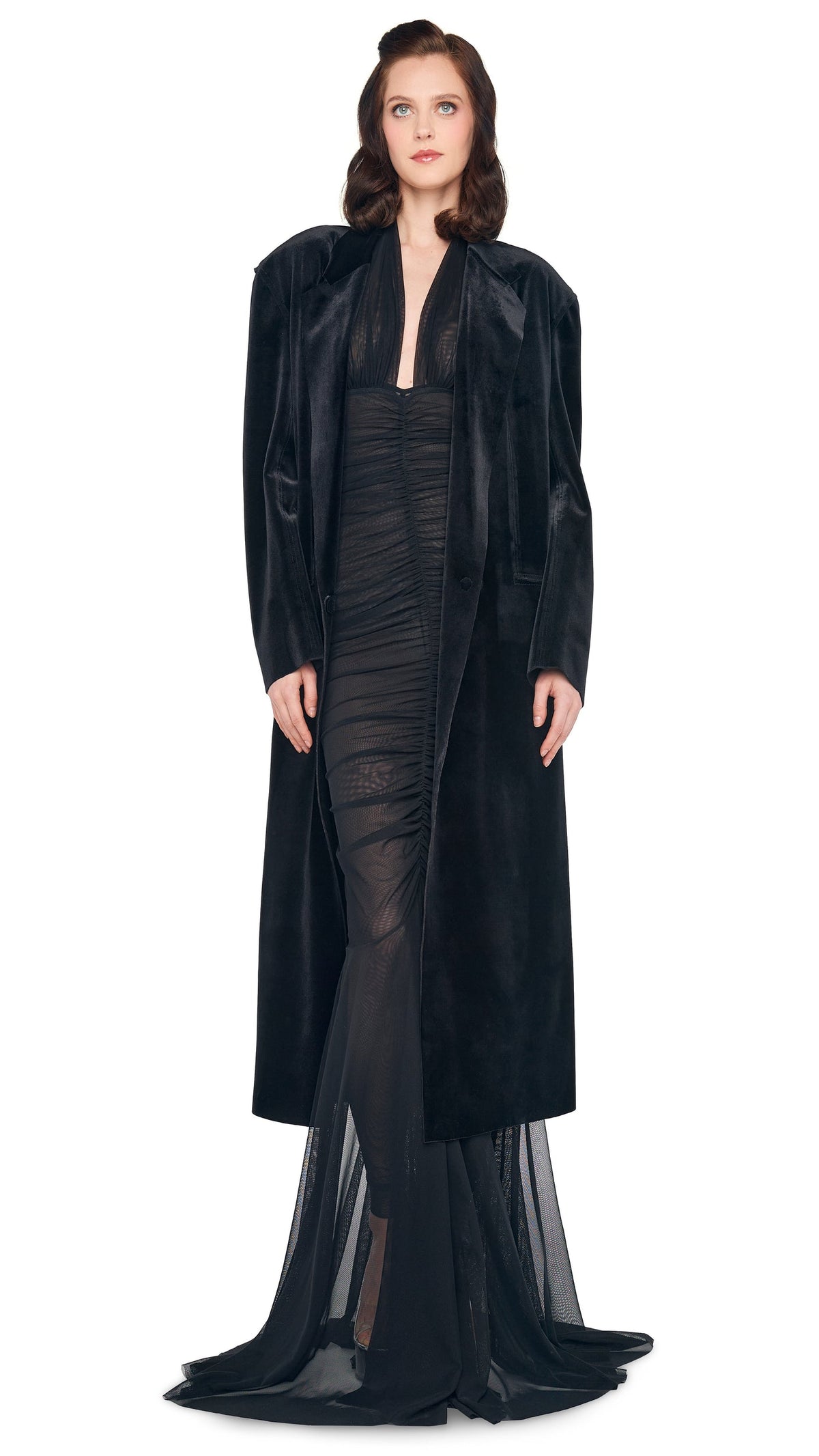 Norma Kamali OVERSIZED DOUBLE BREASTED COAT