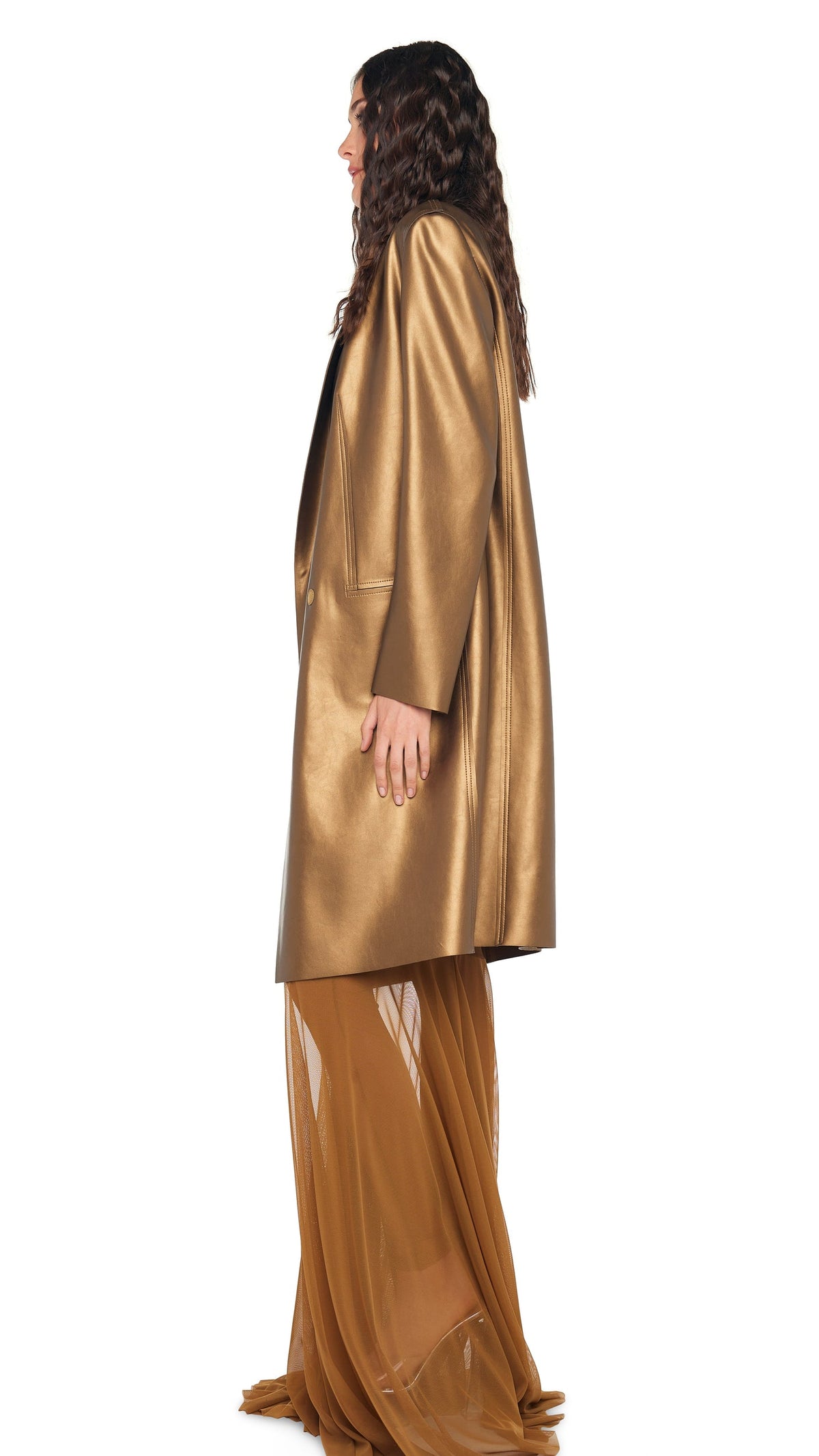 Norma Kamali OVERSIZED DOUBLE BREASTED JACKET