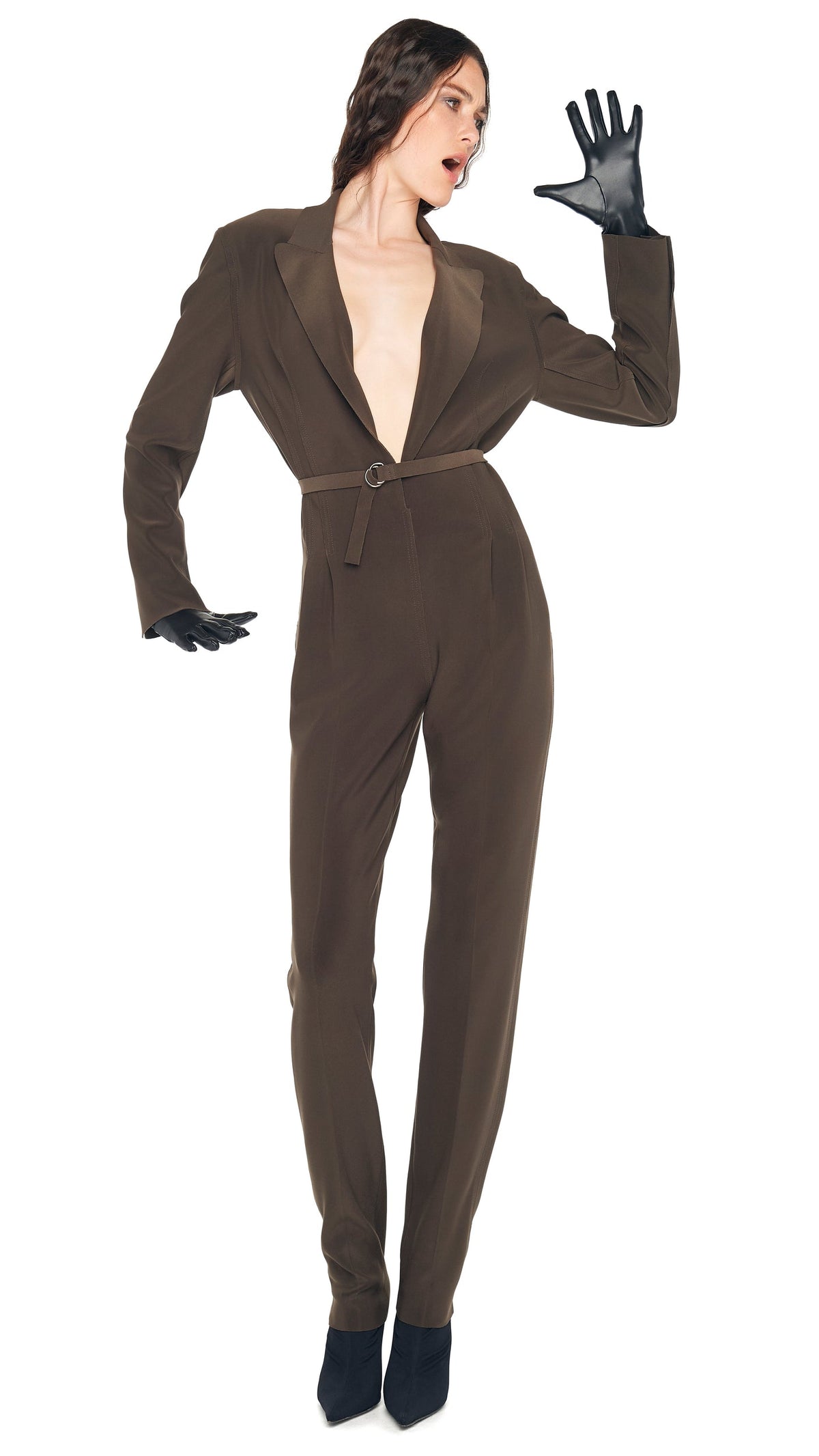 Norma Kamali EASY FIT SB TAPERED LEG JUMPSUIT