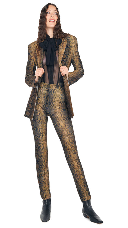 Norma Kamali HIGH WAIST PENCIL JEAN