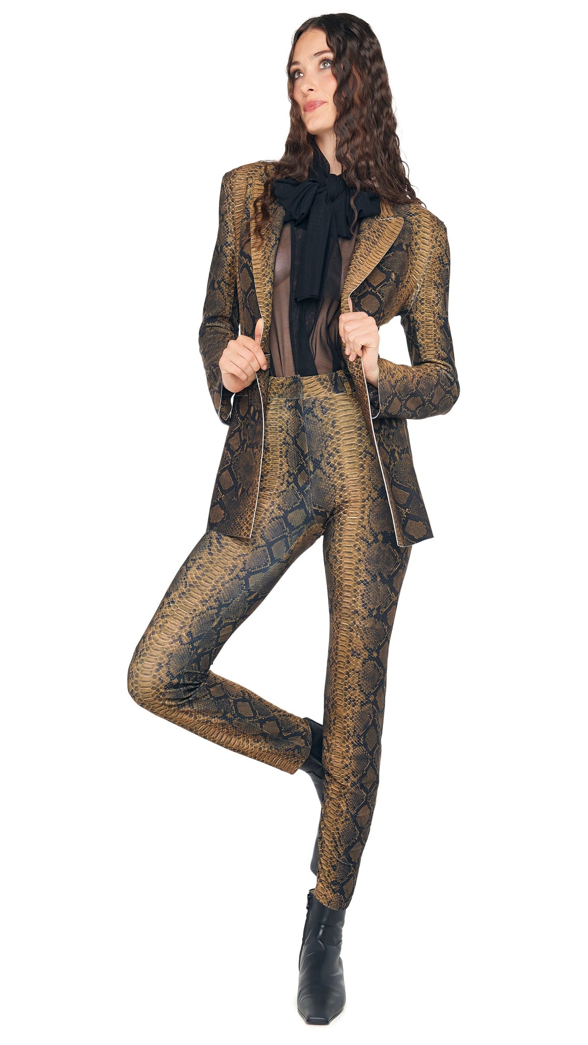 Norma Kamali HIGH WAIST PENCIL JEAN