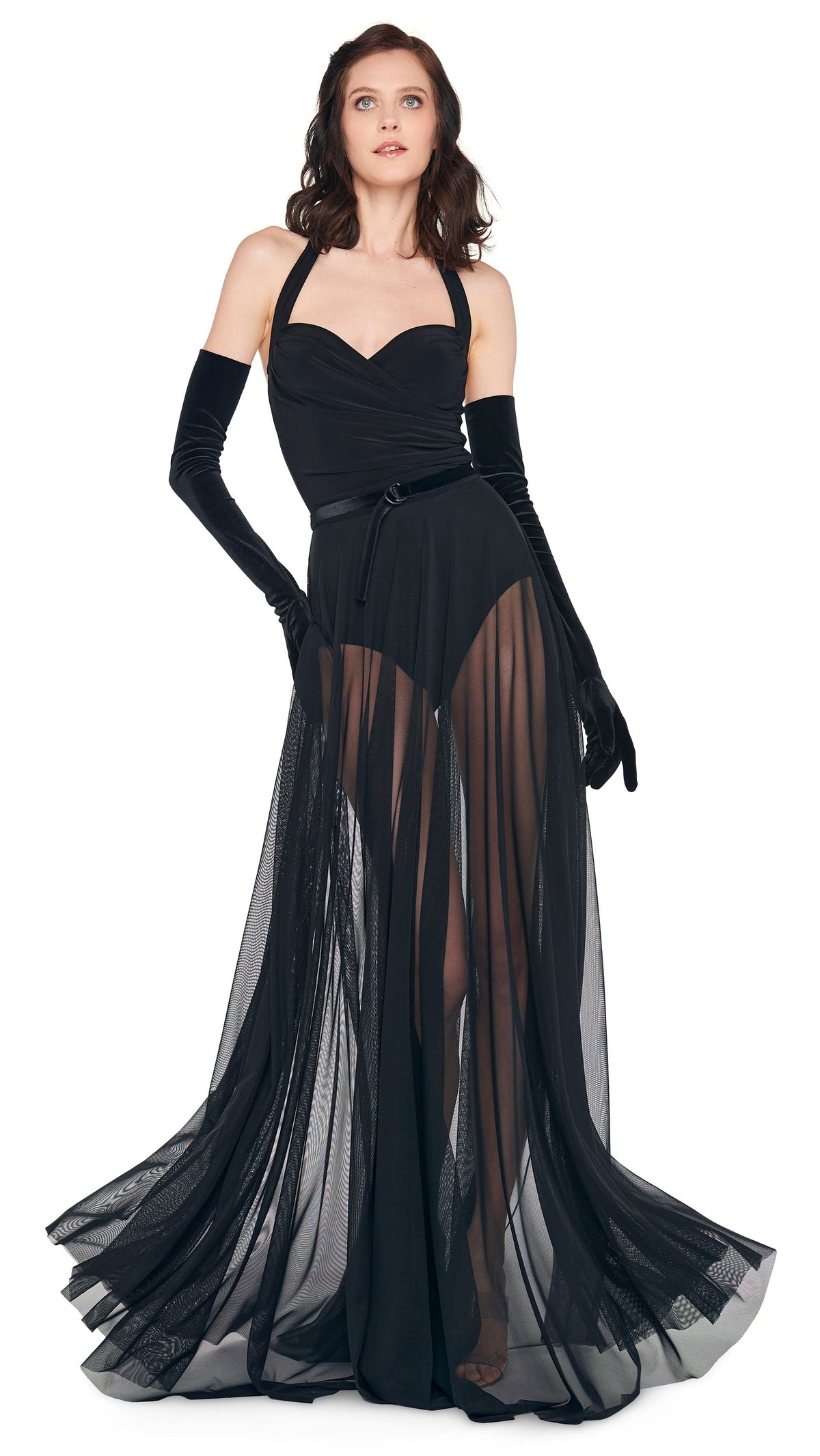 Norma Kamali CAYLA FLARED GOWN
