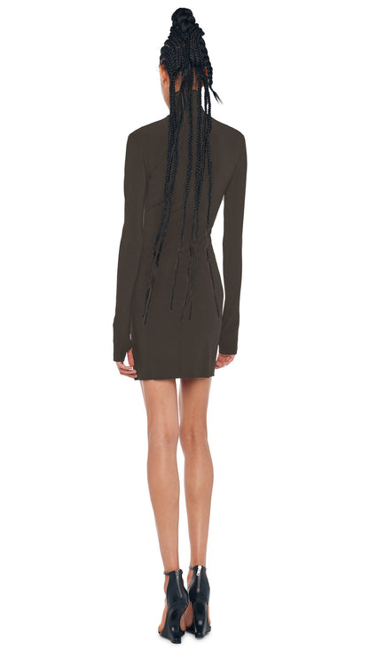 Norma Kamali LS TURTLENECK PICKLEBALL DRESS