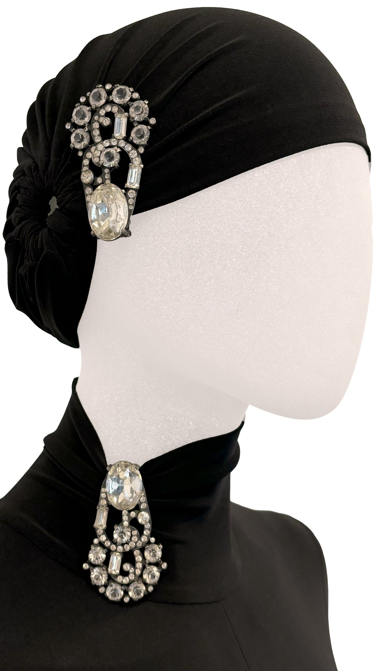 Norma Kamali PAIR OF ORIGINAL EISENBERG SIGNED ART DECO FUR CLIP, HAT PIN, OR BROOCH CIRCA 1930s - 1940s