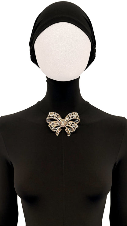Norma Kamali STARET BOW STONE BROOCH