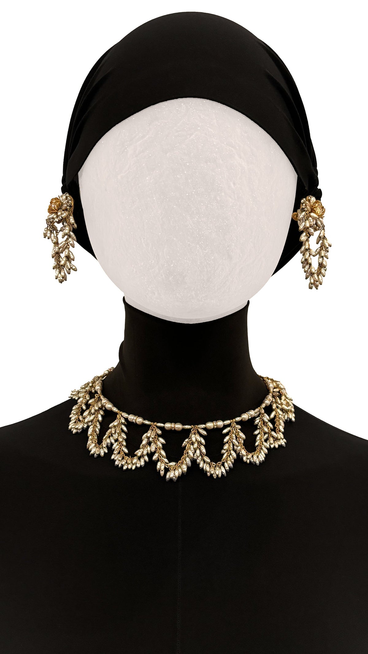 Norma Kamali MIRIAM HASKELL BEADED EARRINGS AND NECKLACE SET