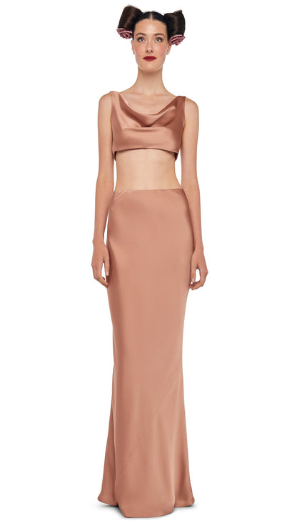 Norma Kamali BIAS OBIE SKIRT