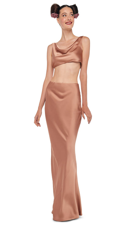Norma Kamali BIAS OBIE SKIRT