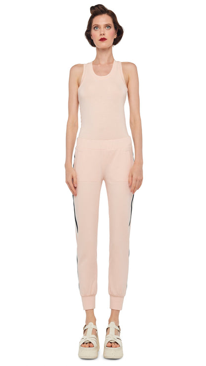 Norma Kamali SIDE STRIPE JOG PANT