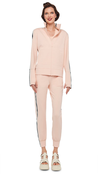 Norma Kamali SIDE STRIPE JOG PANT