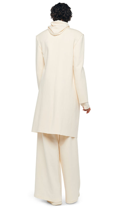 Norma Kamali OS RAGLAN SLEEVE HOODED TOP