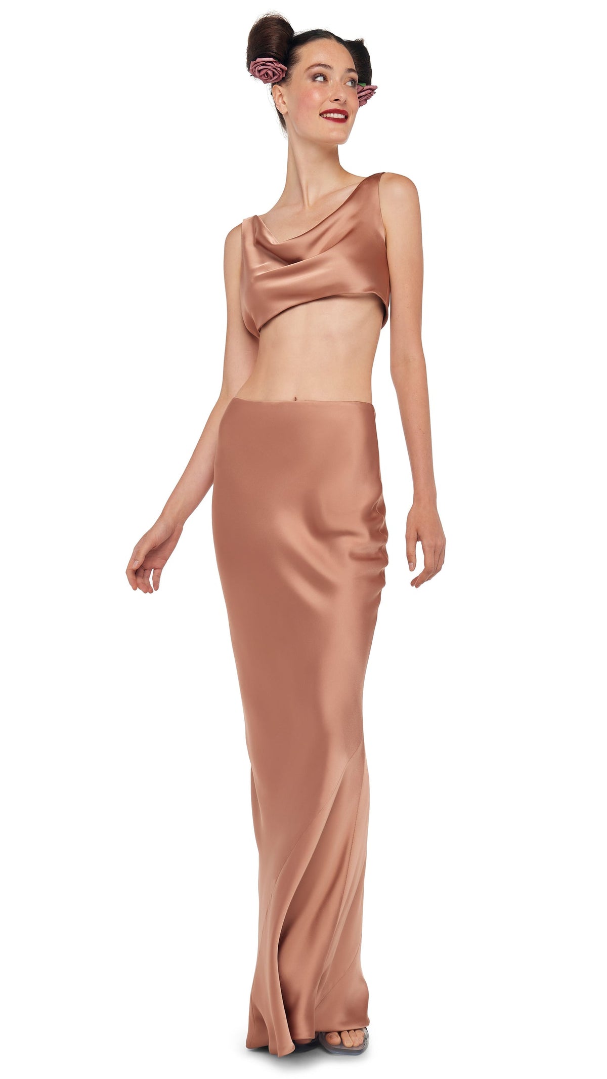 Norma Kamali MARIA CROPPED TOP