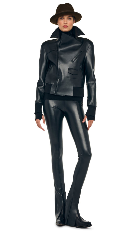 Norma Kamali MINI MOTO JACKET