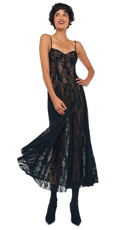 Norma Kamali UNDERWIRE MIDCALF DRESS