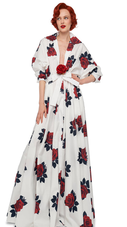 Norma Kamali SUPER OS BF NK SHIRT FLARED GOWN