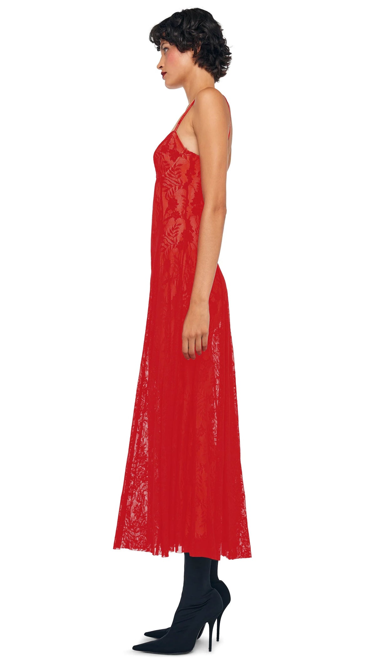 Norma Kamali UNDERWIRE MIDCALF DRESS W/ BODYSUIT