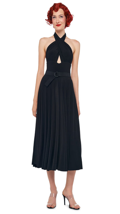 Norma Kamali FLARED SKIRT TO MIDCALF