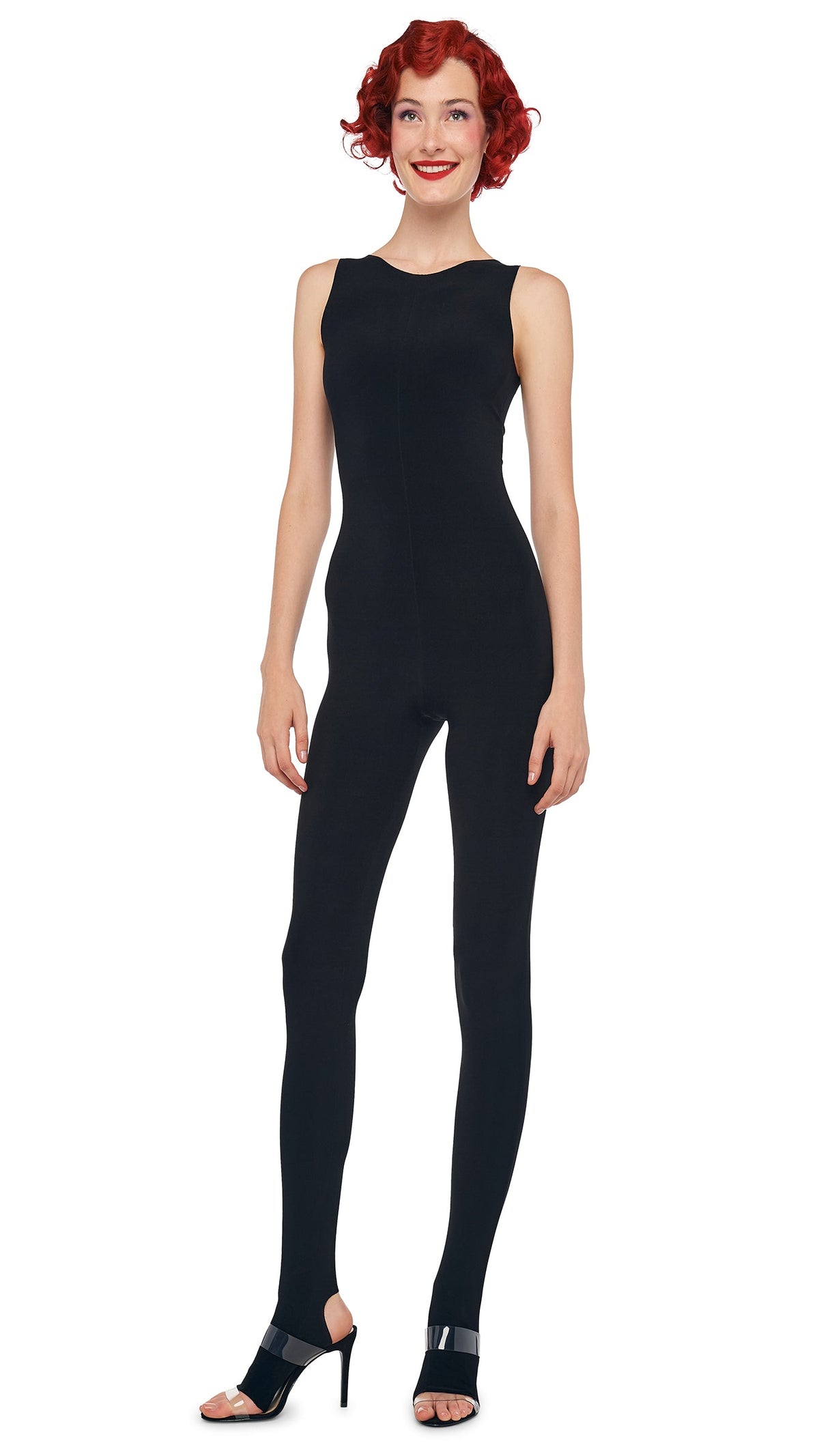 Norma Kamali SLEEVELESS X CATSUIT W/ FOOTIE