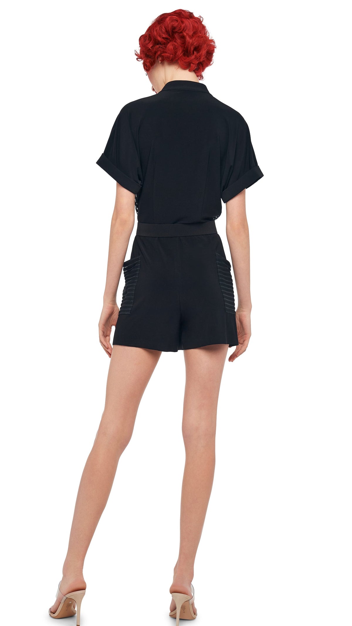 Norma Kamali GERALYN SHORT SLEEVE JUMPSHORT