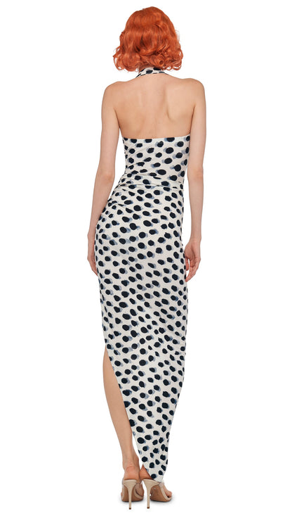 Norma Kamali CAYLA SIDE DRAPE GOWN