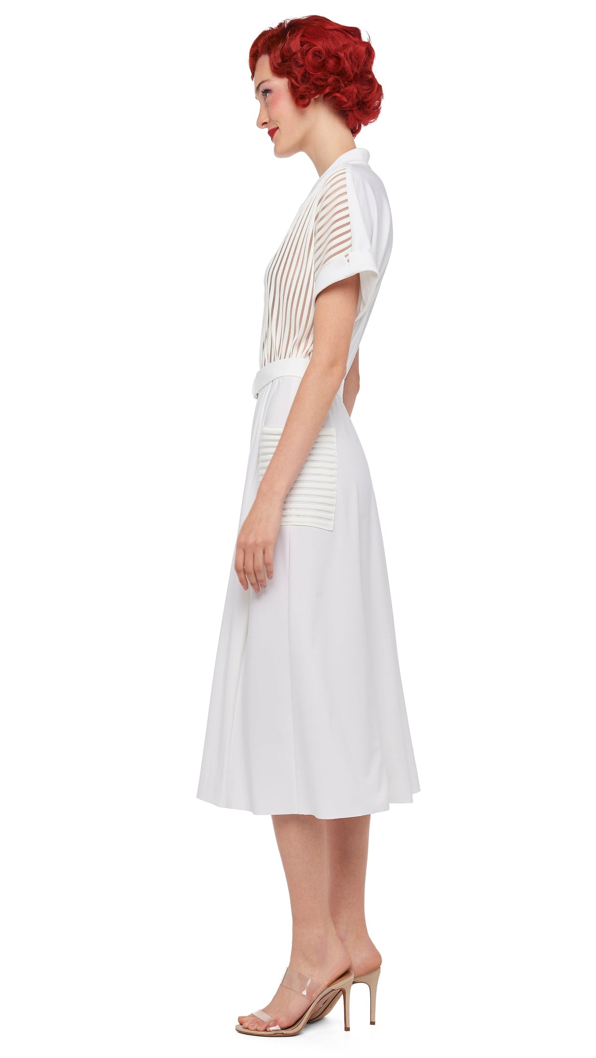 Norma Kamali GERALYN SHORT SLEEVE DRESS