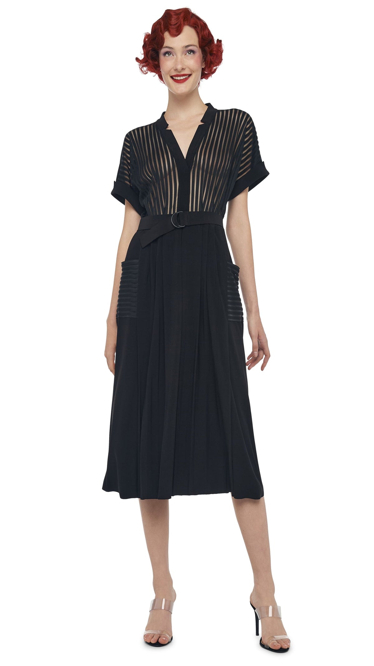 Norma Kamali GERALYN SHORT SLEEVE DRESS