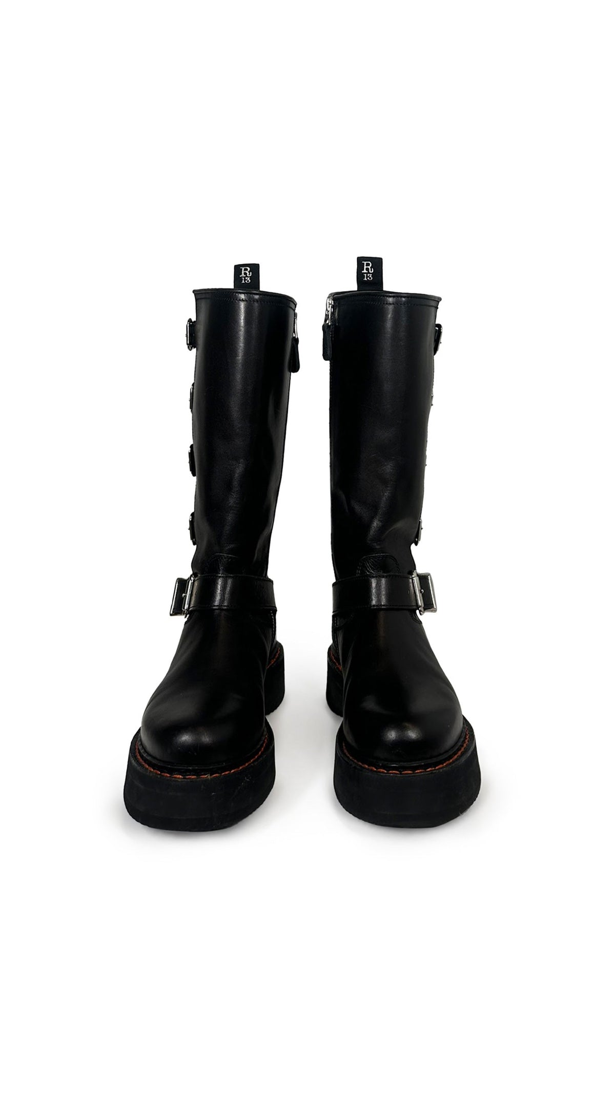 Norma Kamali R13 HIGH MOTO BOOTS