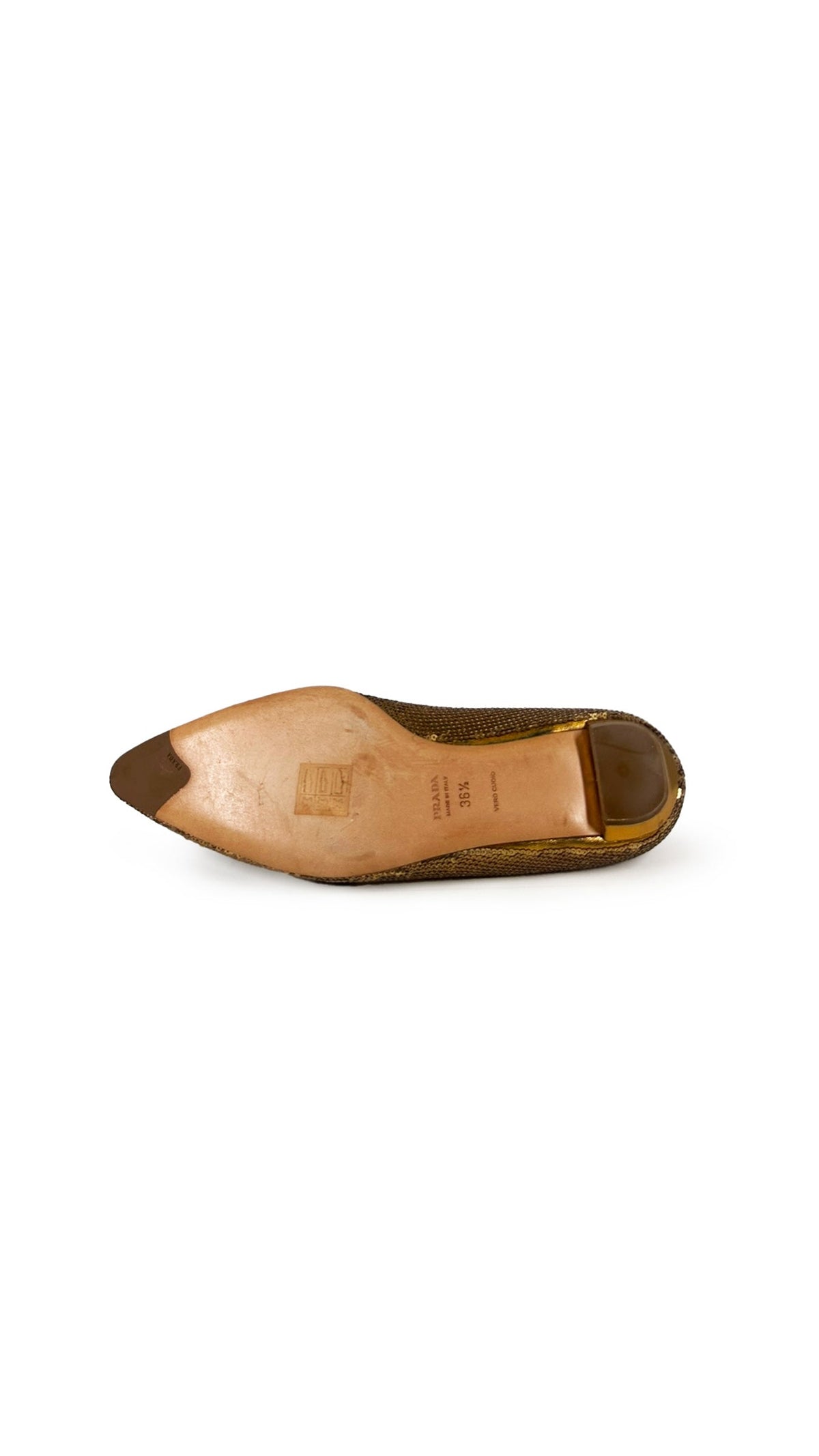 Norma Kamali PRADA SEQUIN FLATS W/ FLOWERS